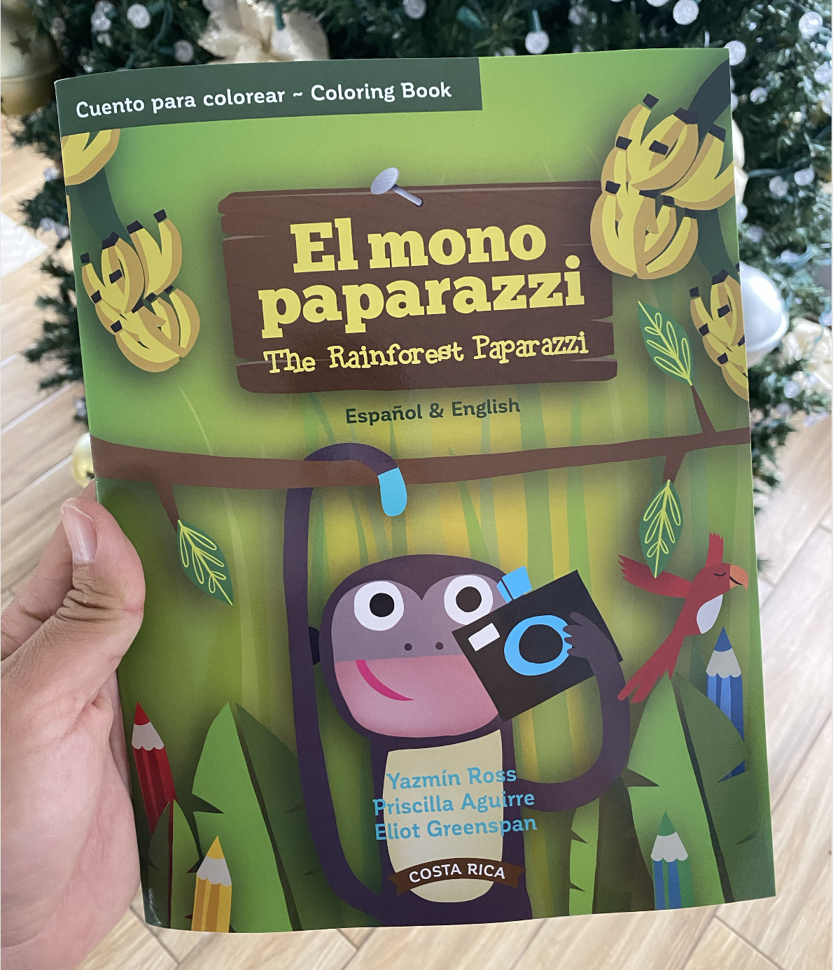 Colorear - El mono paparazzi = The paparazzi monkey